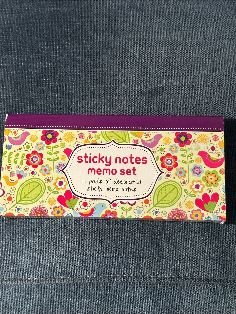 Floral & Owl themed sticky notes and tabs set